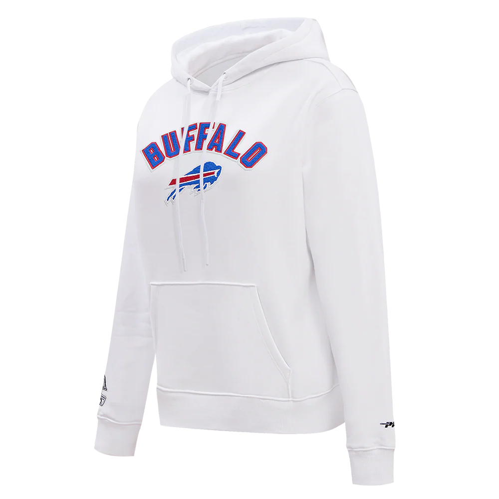 NFL BUFFALO BILLS CLASSIC FLEECE PULLOVER HOODIE (WHITE) - Image 2