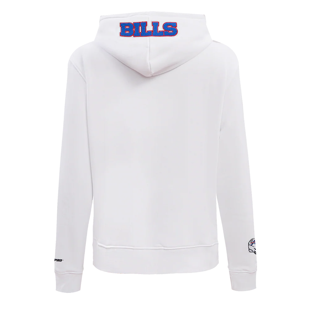 NFL BUFFALO BILLS CLASSIC FLEECE PULLOVER HOODIE (WHITE) - Image 3