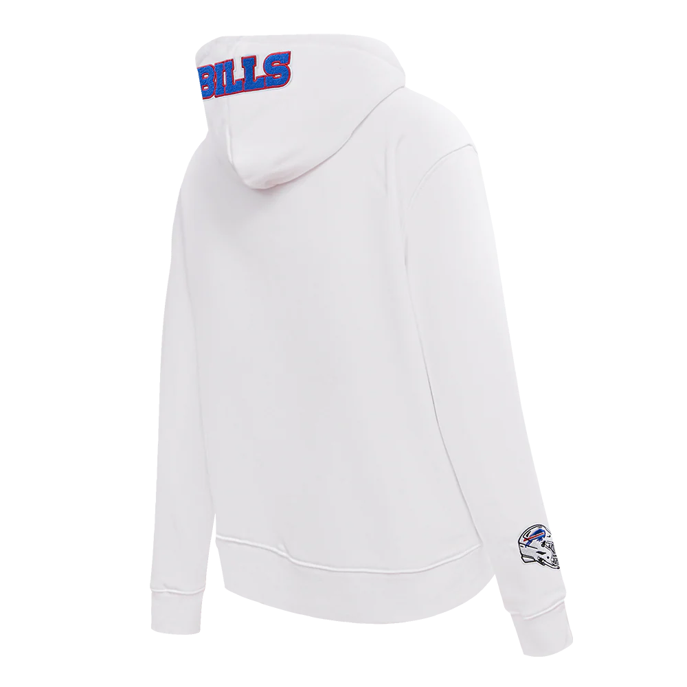 NFL BUFFALO BILLS CLASSIC FLEECE PULLOVER HOODIE (WHITE) - Image 4