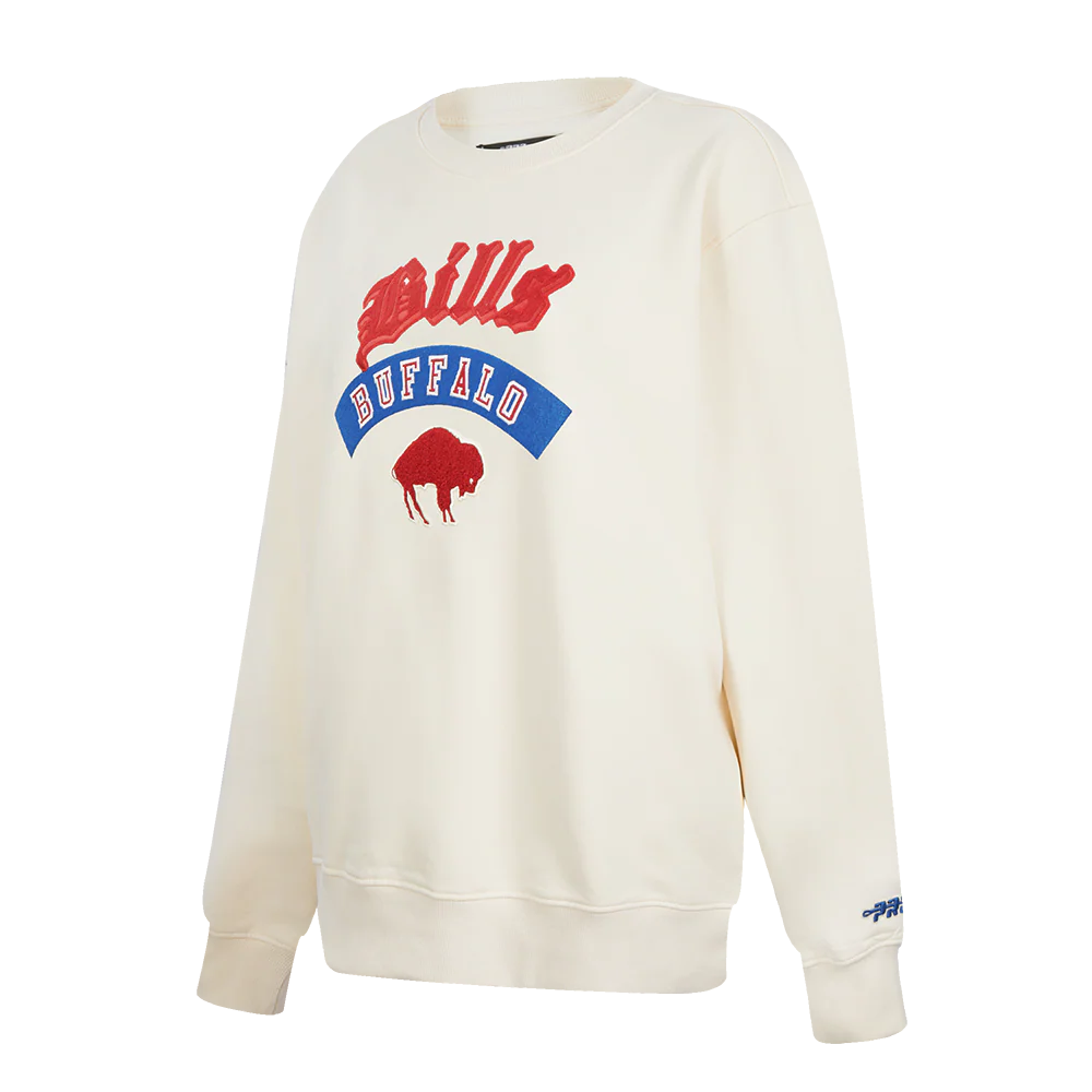 NFL BUFFALO BILLS BEST OF WOMEN'S STANDARD FLC CREWNECK (EGGSHELL) - Image 11