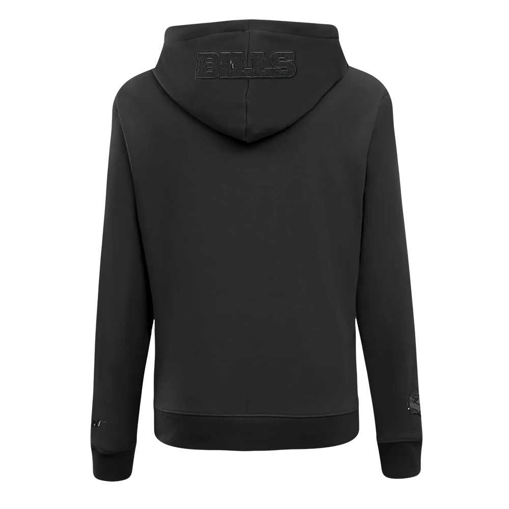 NFL BUFFALO BILLS TRIPLE BLACK WOMEN'S FLEECE PULLOVER HOODIE (TRIPLE BLACK WOMEN'S) - Image 3