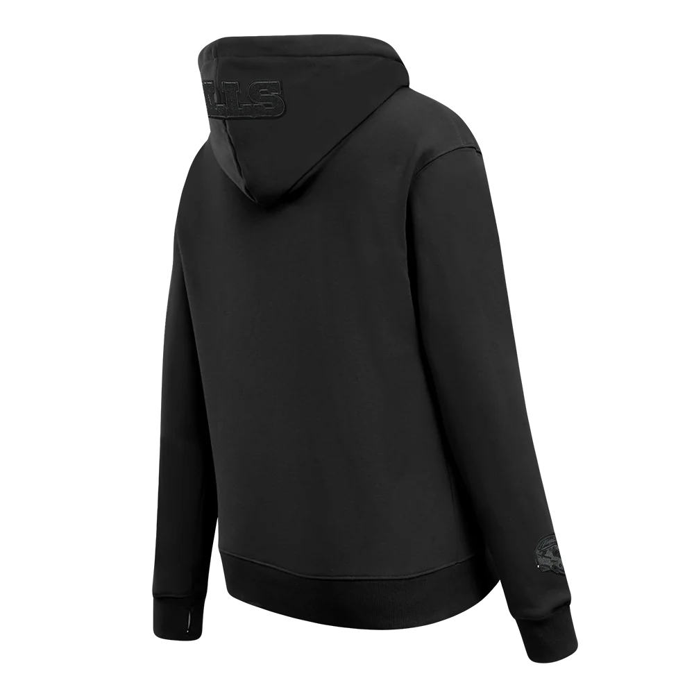 NFL BUFFALO BILLS TRIPLE BLACK WOMEN'S FLEECE PULLOVER HOODIE (TRIPLE BLACK WOMEN'S) - Image 4