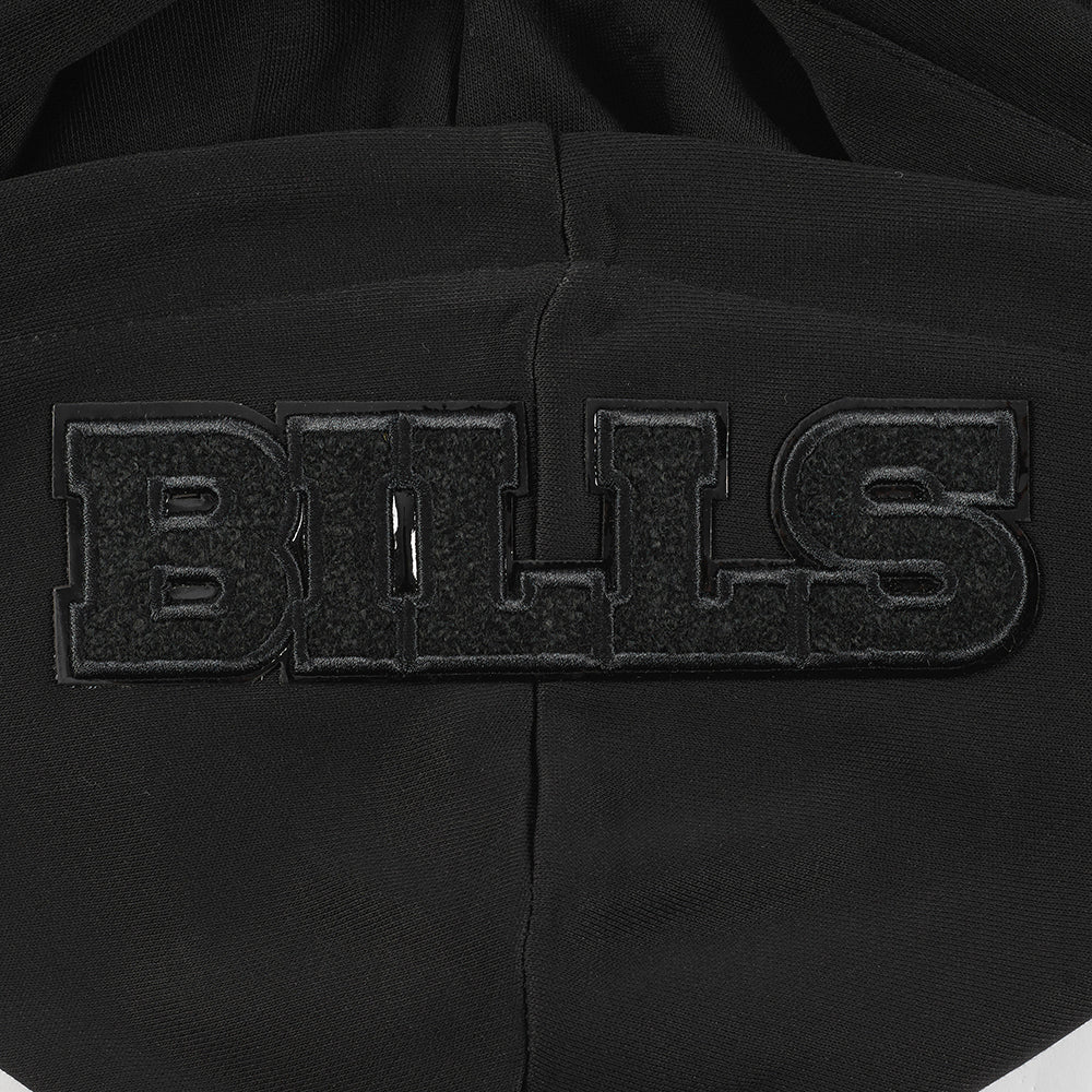 NFL BUFFALO BILLS TRIPLE BLACK WOMEN'S FLEECE PULLOVER HOODIE (TRIPLE BLACK WOMEN'S) - Image 5
