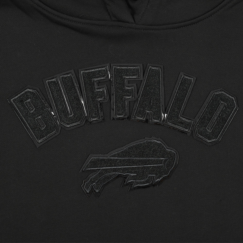 NFL BUFFALO BILLS TRIPLE BLACK WOMEN'S FLEECE PULLOVER HOODIE (TRIPLE BLACK WOMEN'S) - Image 7