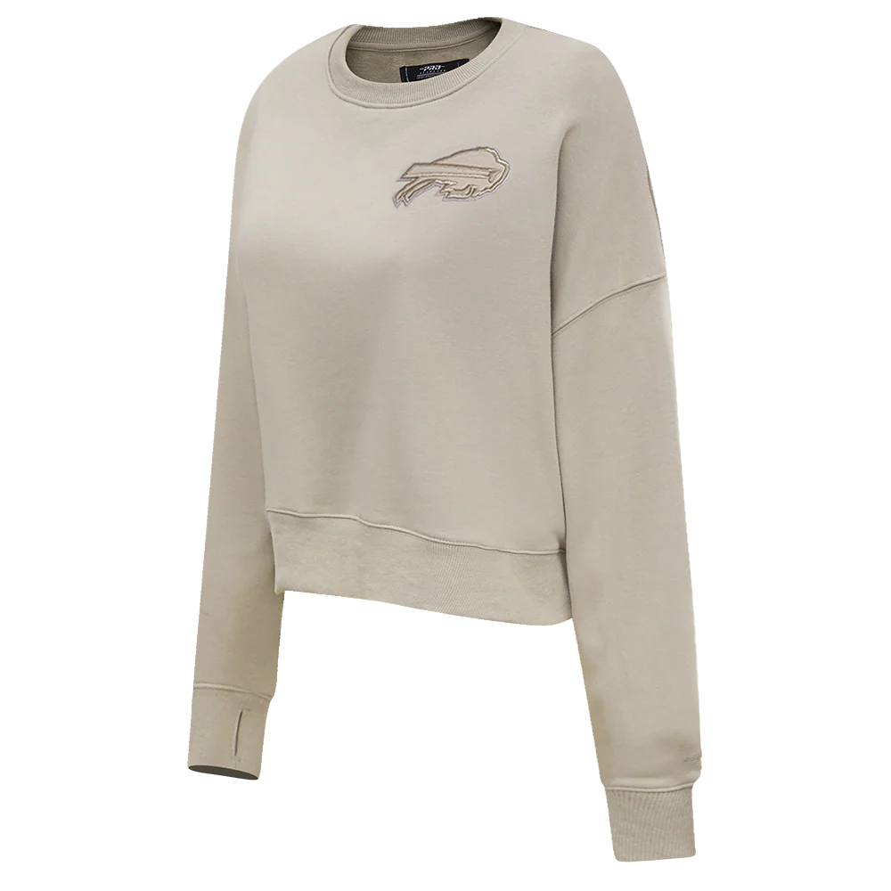 NFL BUFFALO BILLS NEUTRAL WOMEN'S CREWNECK (TAUPE) - Image 2