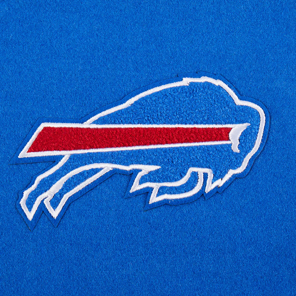 NFL BUFFALO BILLS CLASSIC WOMEN'S WOOL VARSITY JACKET (ROYAL BLUE/WHITE) - Image 5