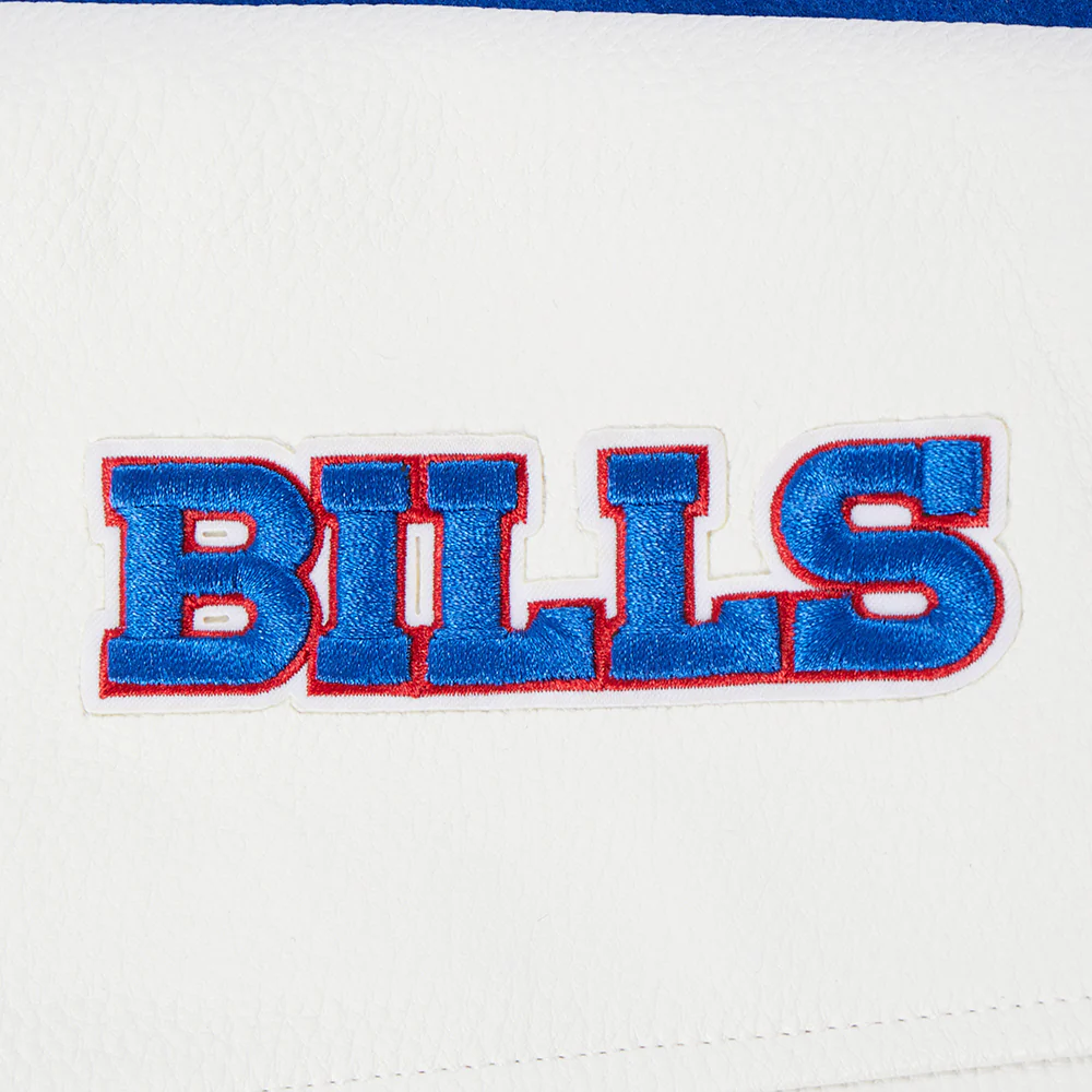 NFL BUFFALO BILLS CLASSIC WOMEN'S WOOL VARSITY JACKET (ROYAL BLUE/WHITE) - Image 7