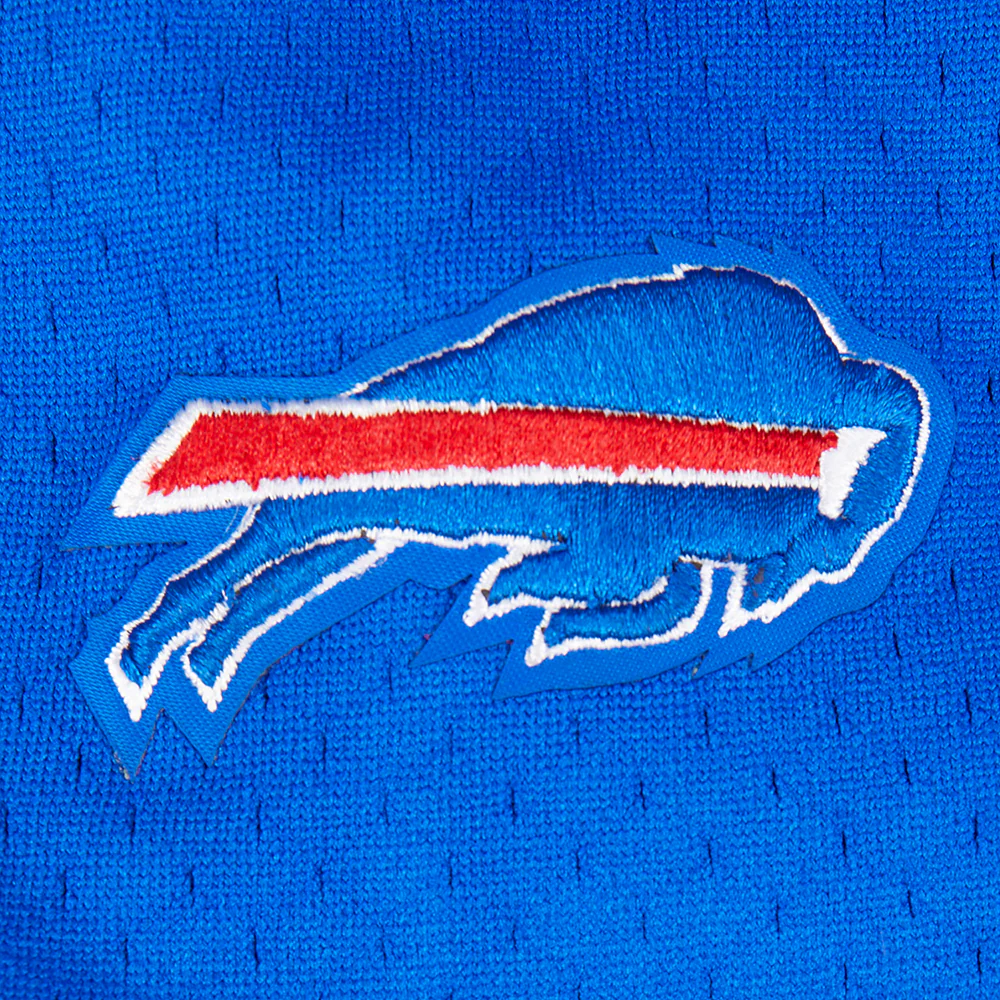 NFL BUFFALO BILLS CLASSIC LITTLE BOYS MESH BUTTON DOWN SHIRT (ROYAL BLUE/RED) - Image 6
