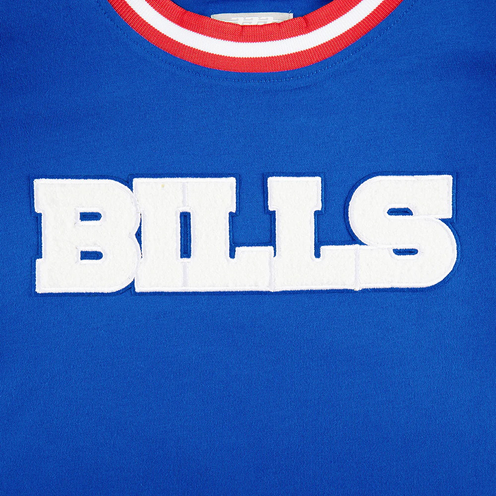 NFL BUFFALO BILLS CLASSIC LITTLE BOYS SHORT SLEEVE STRIPED RIB TEE (ROYAL BLUE/RED) - Image 9