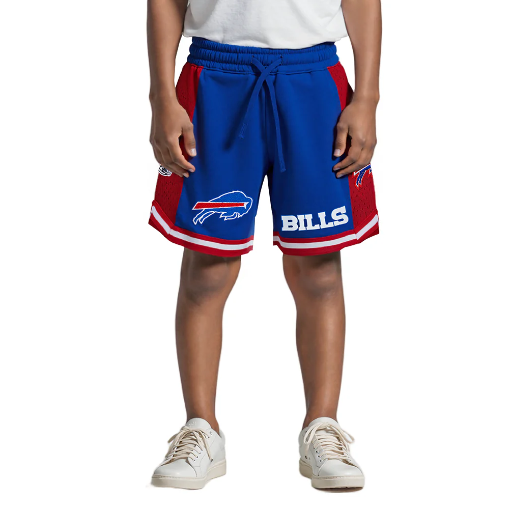 NFL BUFFALO BILLS CLASSIC LITTLE BOYS FLEECE 2.0 SHORT (ROYAL BLUE/RED)