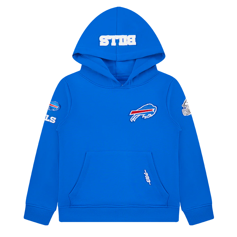 NFL BUFFALO BILLS CLASSIC LITTLE BOYS FLEECE PULLOVER HOODIE (ROYAL BLUE) - Image 11