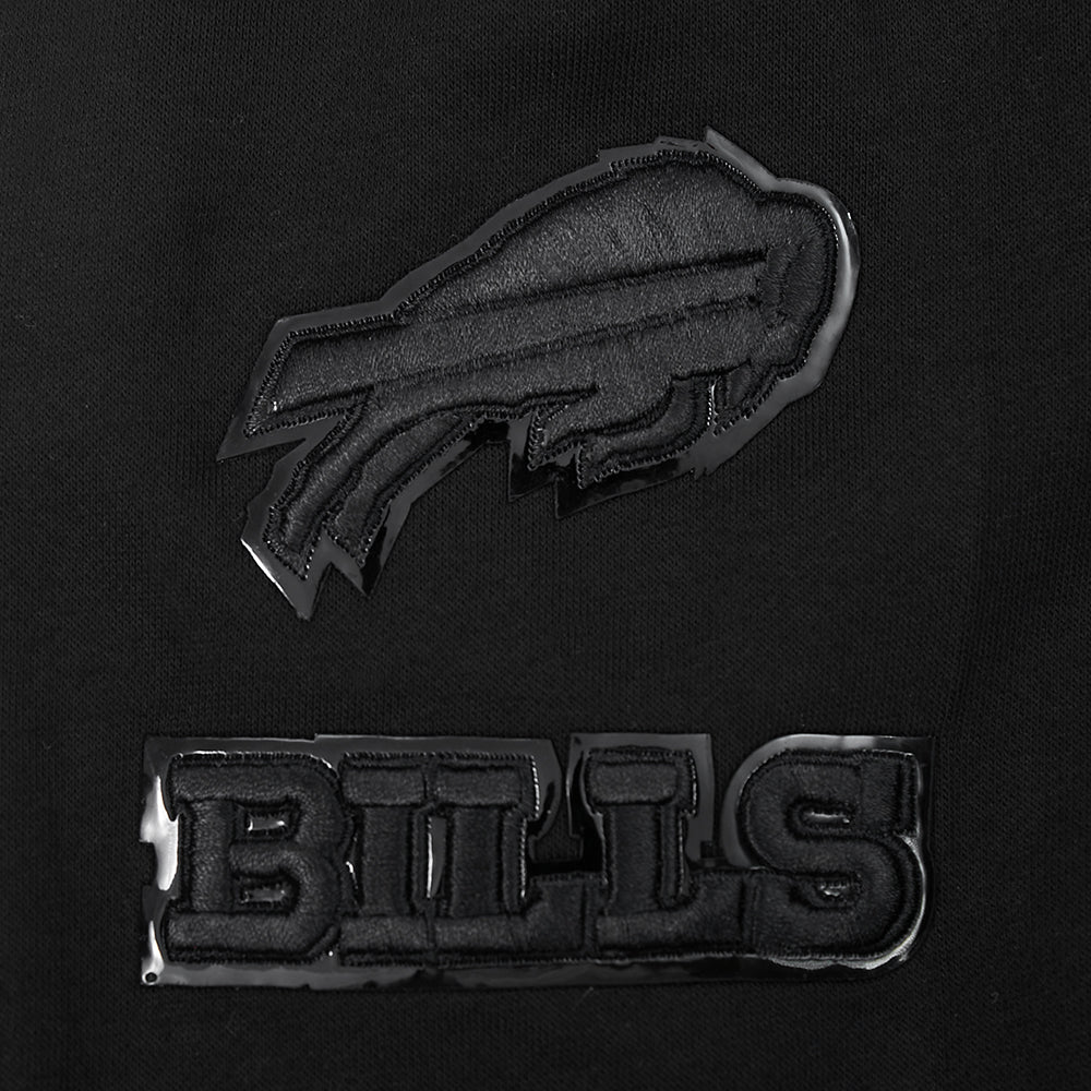 NFL BUFFALO BILLS TRIPLE BLACK LITTLE BOY'S FLC FZ HOODIE (BLACK) - Image 8