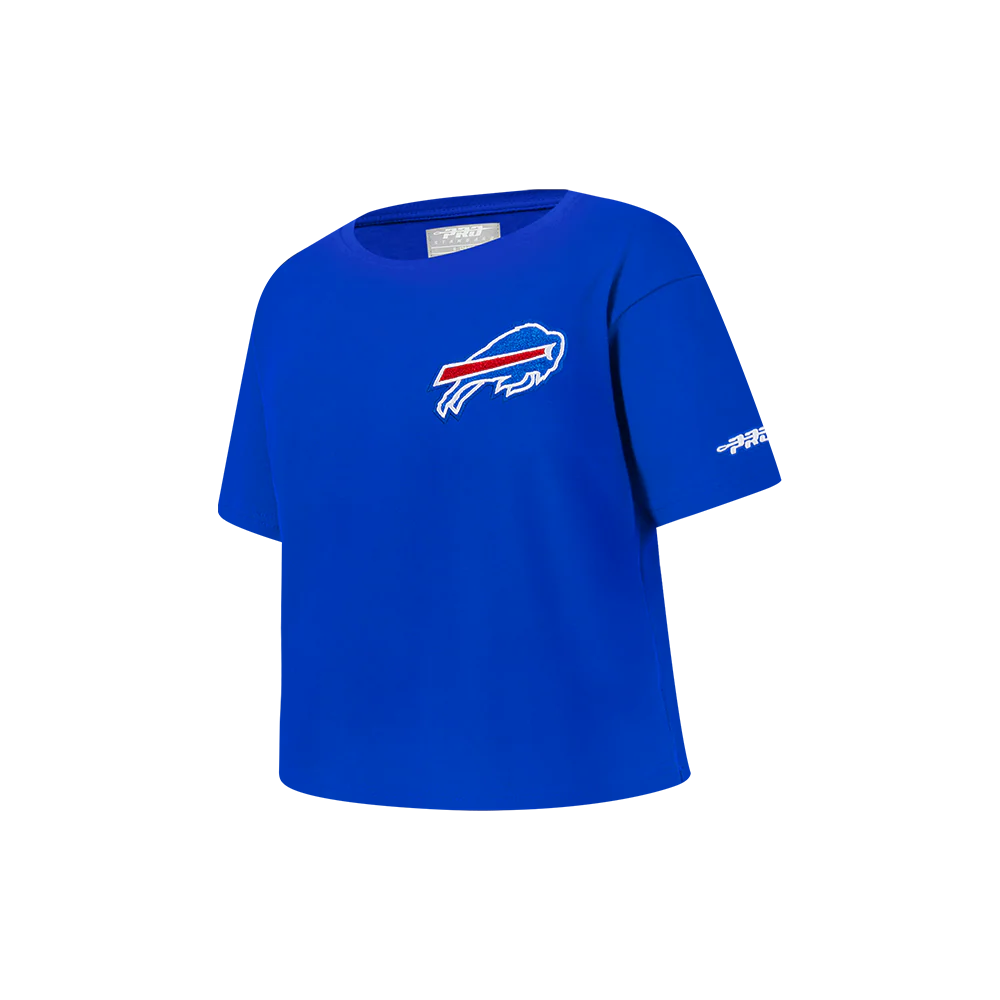 NFL BUFFALO BILLS CLASSIC LITTLE GIRLS SHORT SLEEVE BOXY TEE (ROYAL BLUE) - Image 2