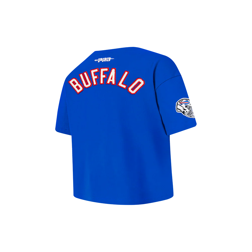 NFL BUFFALO BILLS CLASSIC LITTLE GIRLS SHORT SLEEVE BOXY TEE (ROYAL BLUE) - Image 4