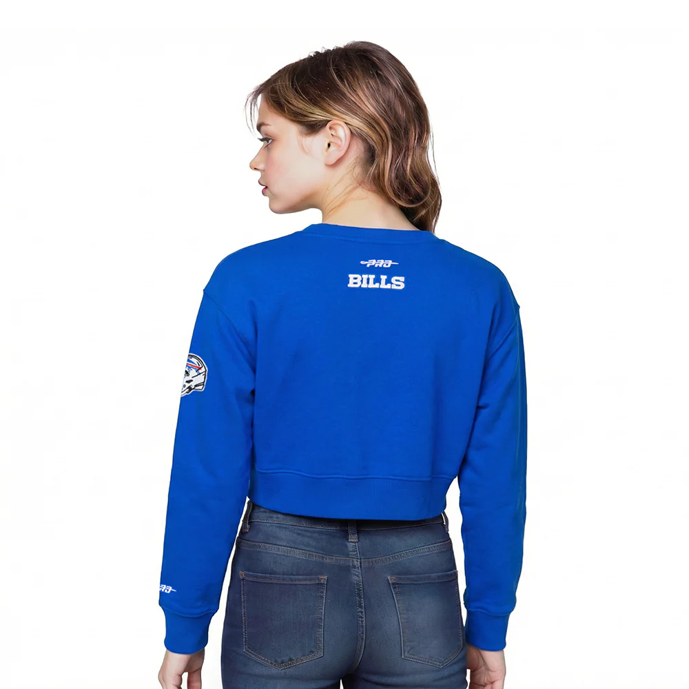 NFL BUFFALO BILLS CLASSIC LITTLE GIRL'S FLC CREWNECK (ROYAL BLUE) - Image 2