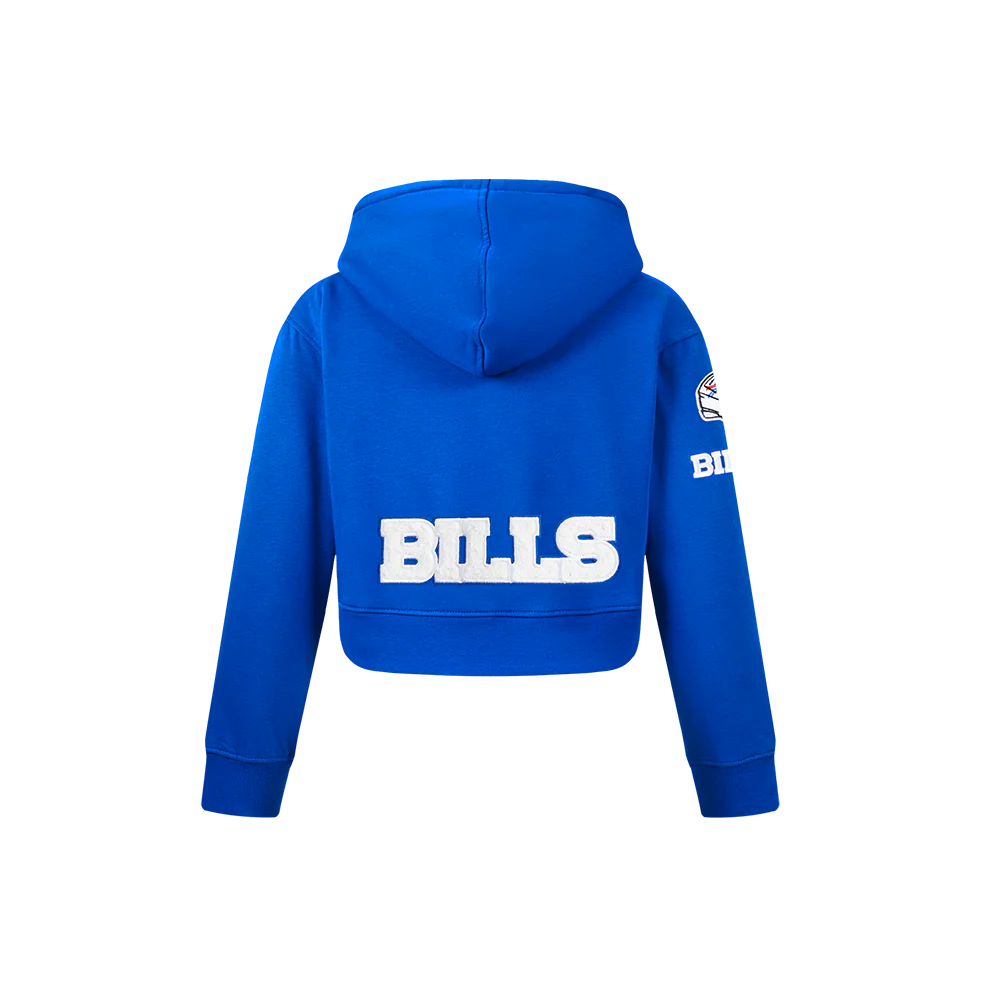 NFL BUFFALO BILLS CLASSIC LITTLE GIRLS FLEECE FULL ZIP HOODIE (ROYAL BLUE) - Image 3