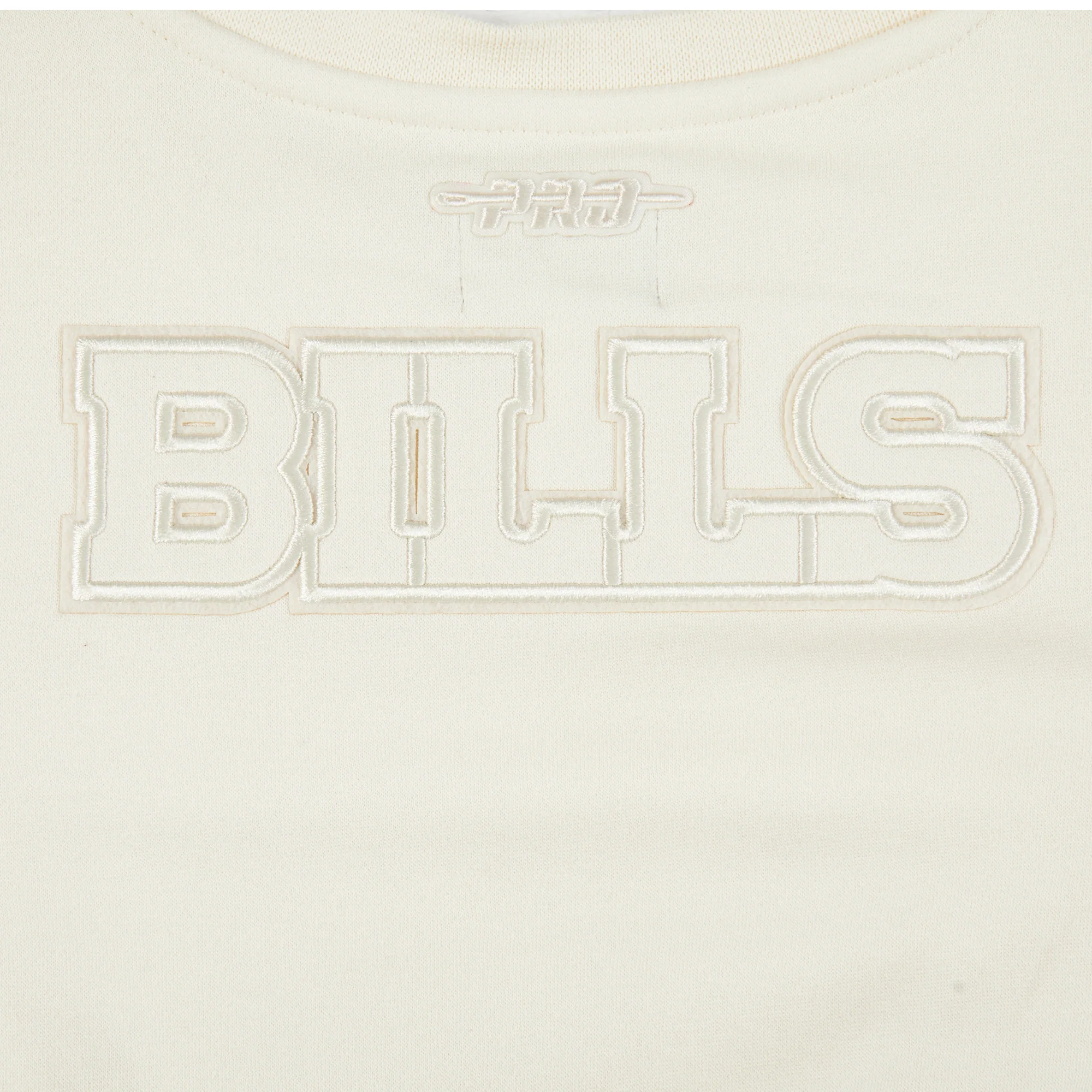NFL BUFFALO BILLS NEUTRAL LITTLE GIRLS  FLEECE CREWNECK (EGGSHELL) - Image 8