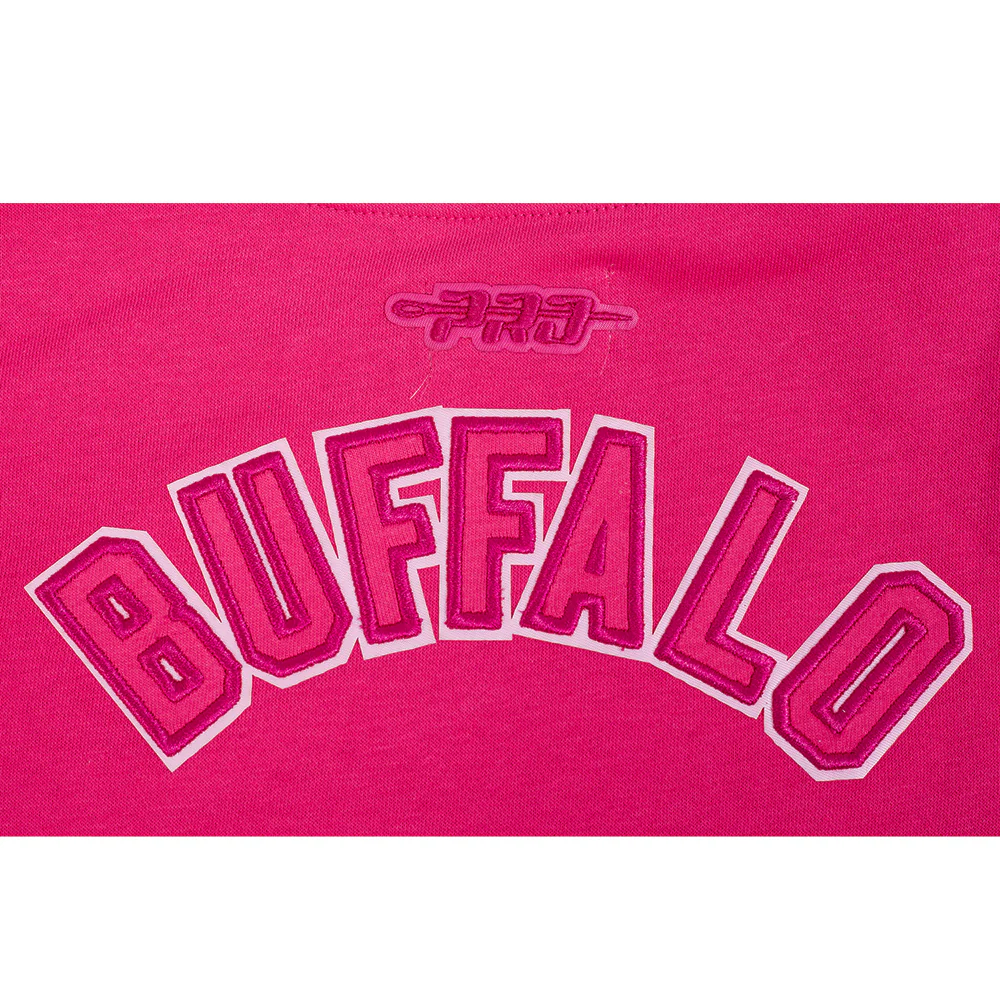 NFL BUFFALO BILLS TRIPLE PINK LITTLE GIRLS FLEECE CREWNECK (BEETROOT PURPLE) - Image 8