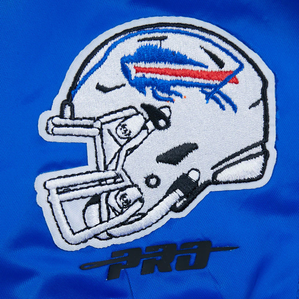 NFL BUFFALO BILLS MASHUP WOMEN'S RIB SATIN JACKET (ROYAL BLUE/RED) - Image 18