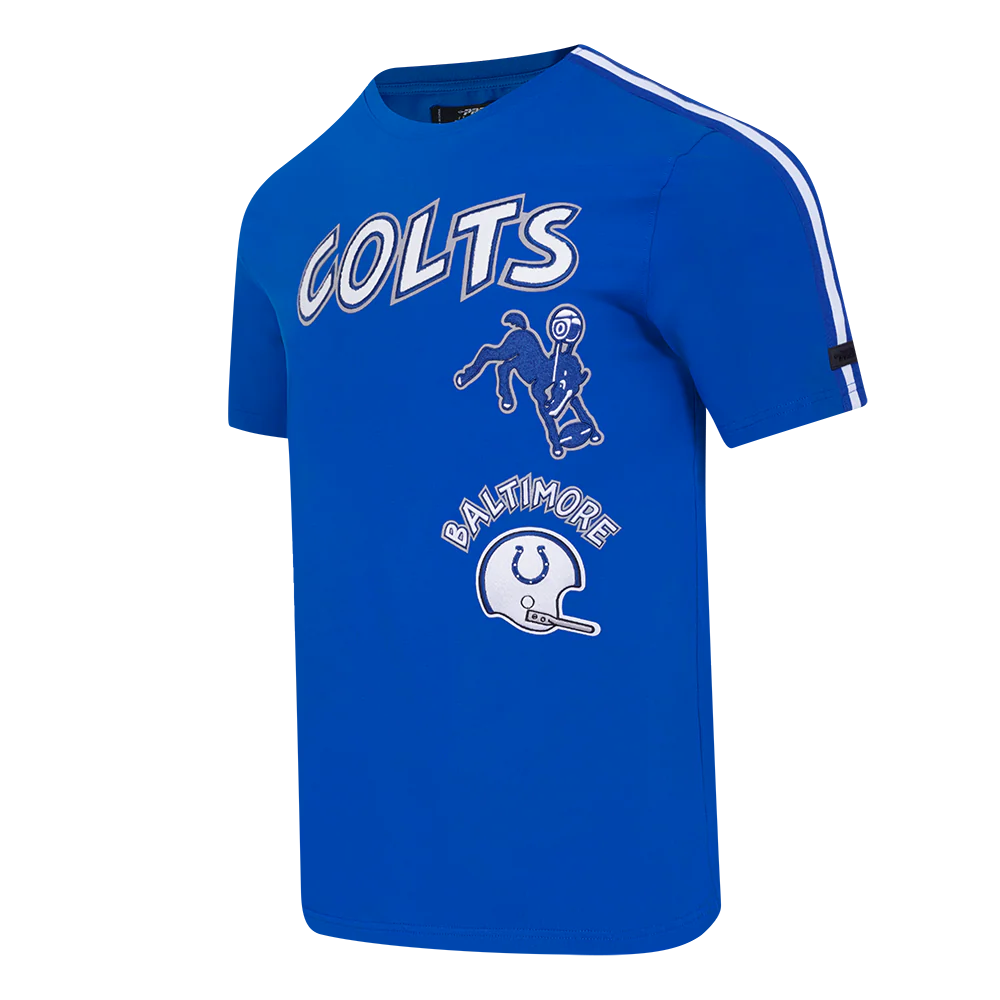 NFL BALTIMORE COLTS RETRO CLASSIC MEN'S STRIPED TEE (ROYAL BLUE) - Image 2