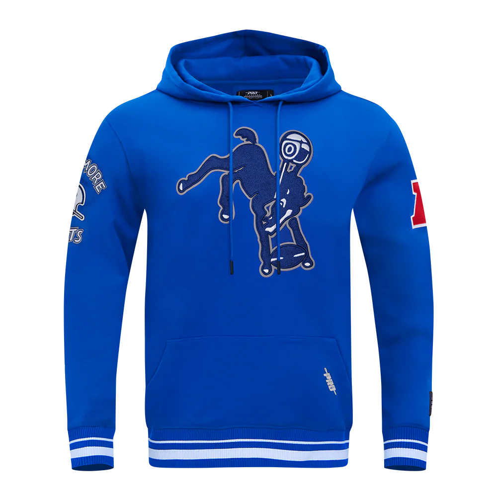 NFL BALTIMORE COLTS RETRO CLASSIC MEN'S PULLOVER HOODIE (ROYAL BLUE)