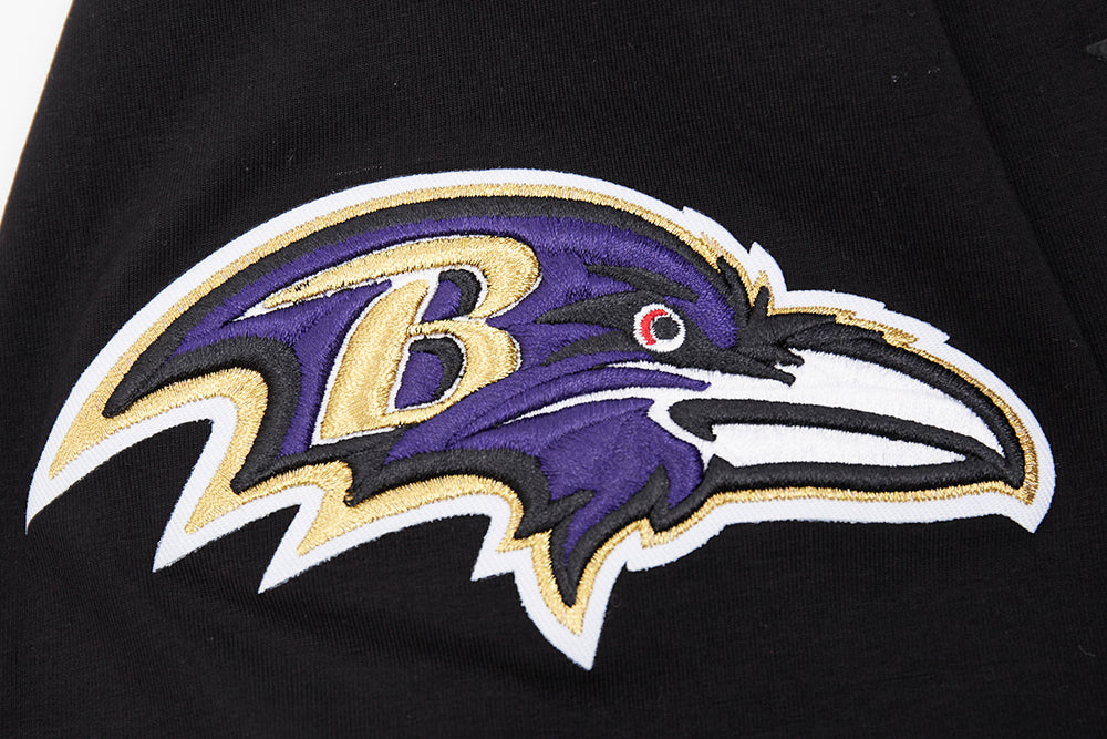 NFL BALTIMORE RAVENS CLASSIC CHENILLE MEN'S S/S TEE (BLACK) - Image 5