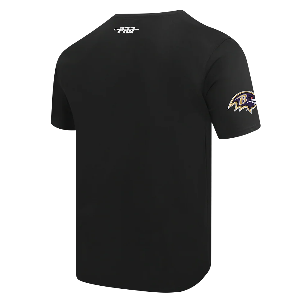 NFL BALTIMORE RAVENS SCRIPT TAIL MEN'S SJ TEE (BLACK) - Image 3