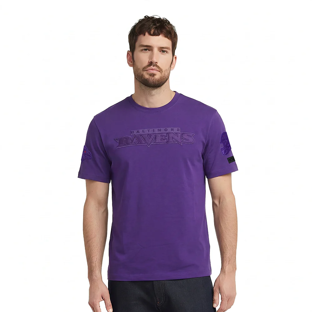 NFL BALTIMORE RAVENS TRIPLE TONAL SJ TEE (PURPLE)