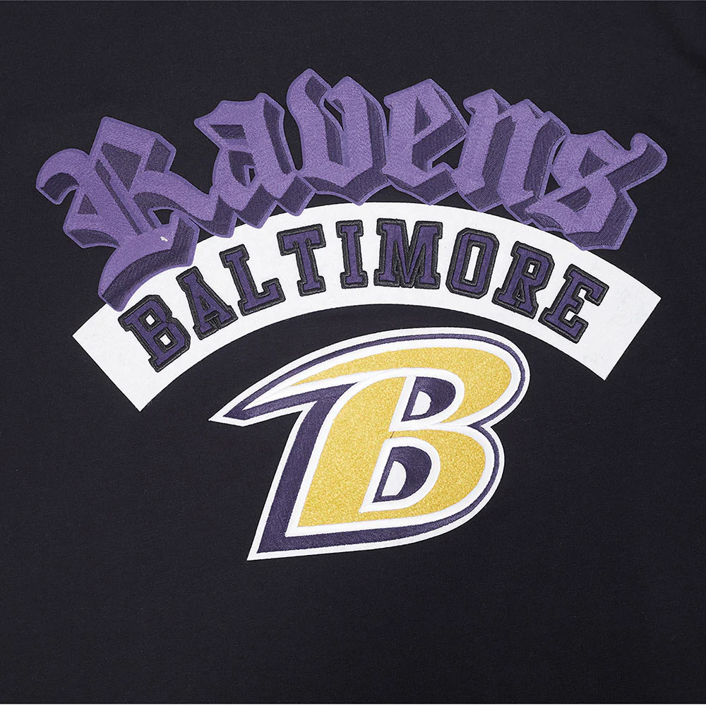 NFL BALTIMORE RAVENS BEST OF MEN'S CJ DROP SHOULDER TEE (BLACK) - Image 9