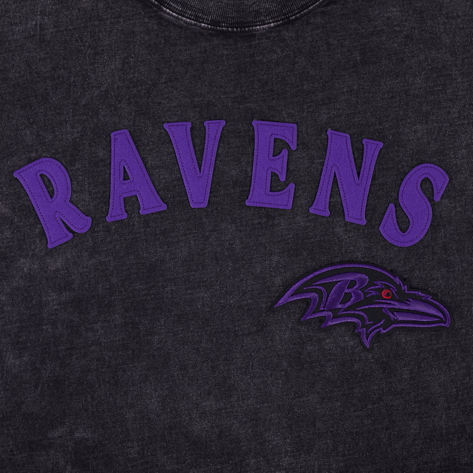 NFL BALTIMORE RAVENS FIRST TEAM MEN'S S/S TEE (WASHED BLACK) - Image 7