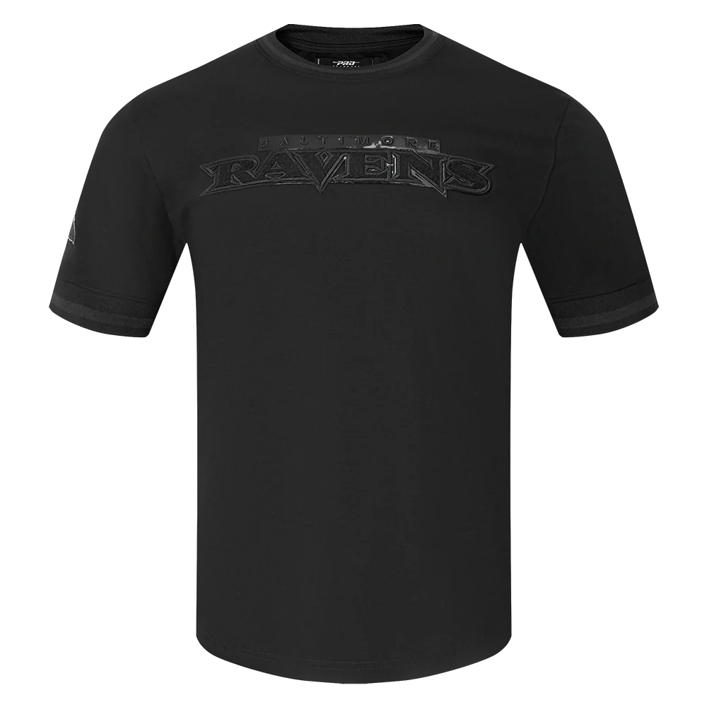 NFL BALTIMORE RAVENS TRIPLE BLACK MEN'S LOGO PRO TEAM SHORT SLEEVE (TRIPLE BLACK MEN'S)