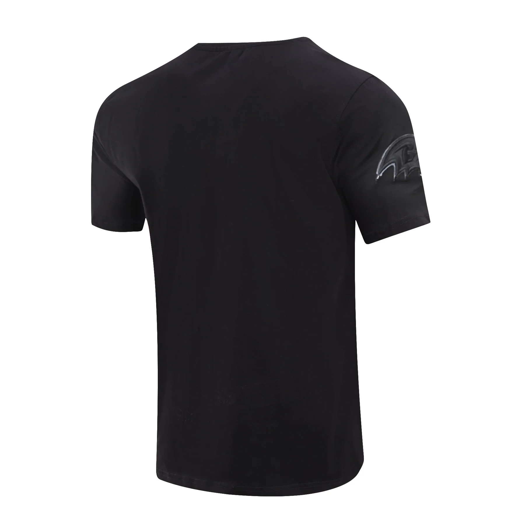 NFL BALTIMORE RAVENS TRIPLE BLACK LOGO PRO TEAM MEN'S TEE (TRIPLE BLACK) - Image 2