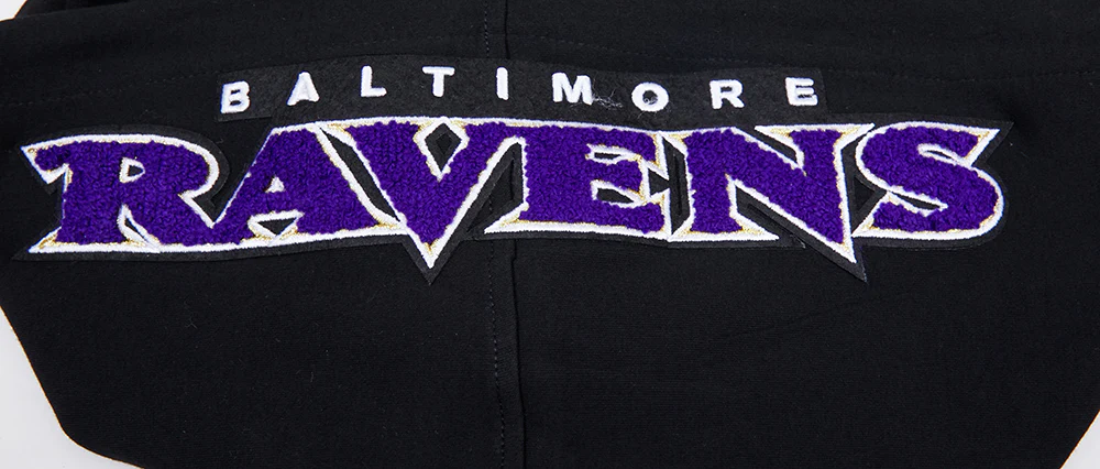 NFL BALTIMORE RAVENS LAMAR JACKSON #8 MEN'S SHORT SLEEVE PULLOVER HOODIE (BLACK) - Image 8