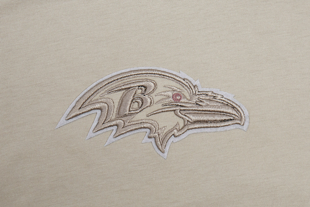 NFL BALTIMORE RAVENS NEUTRAL MEN'S DROP SHOULDER TEE (TAUPE) - Image 7