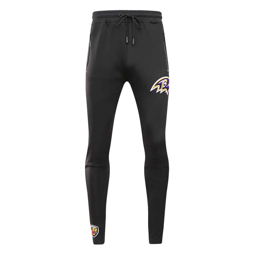 NFL BALTIMORE RAVENS CLASSIC TRACK MEN'S TRACK PANT (BLACK)