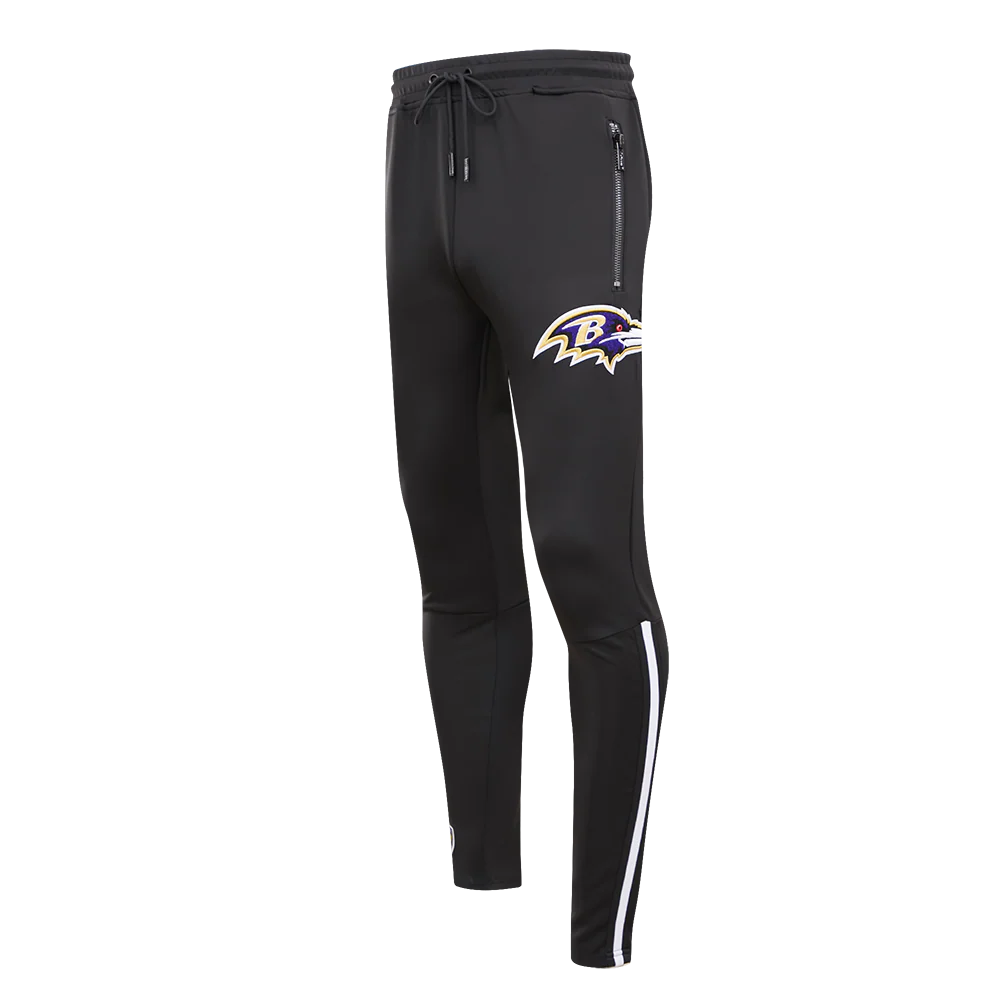 NFL BALTIMORE RAVENS CLASSIC TRACK MEN'S TRACK PANT (BLACK) - Image 2