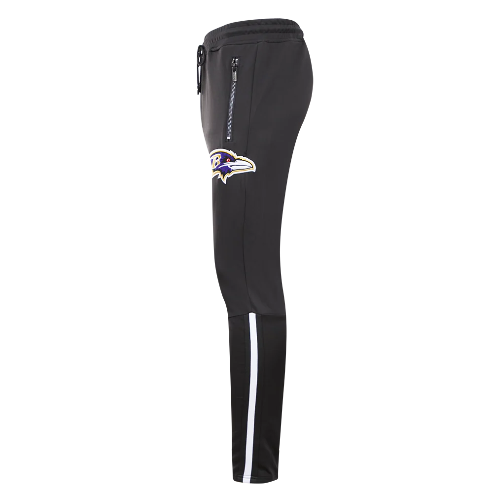 NFL BALTIMORE RAVENS CLASSIC TRACK MEN'S TRACK PANT (BLACK) - Image 3