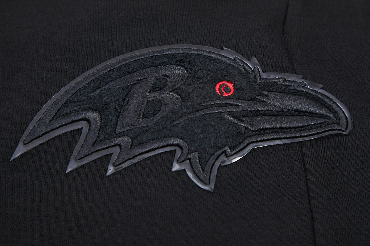 NFL BALTIMORE RAVENS TRIPLE BLACK LOGO MEN'S JOGGER (TRIPLE BLACK) - Image 6
