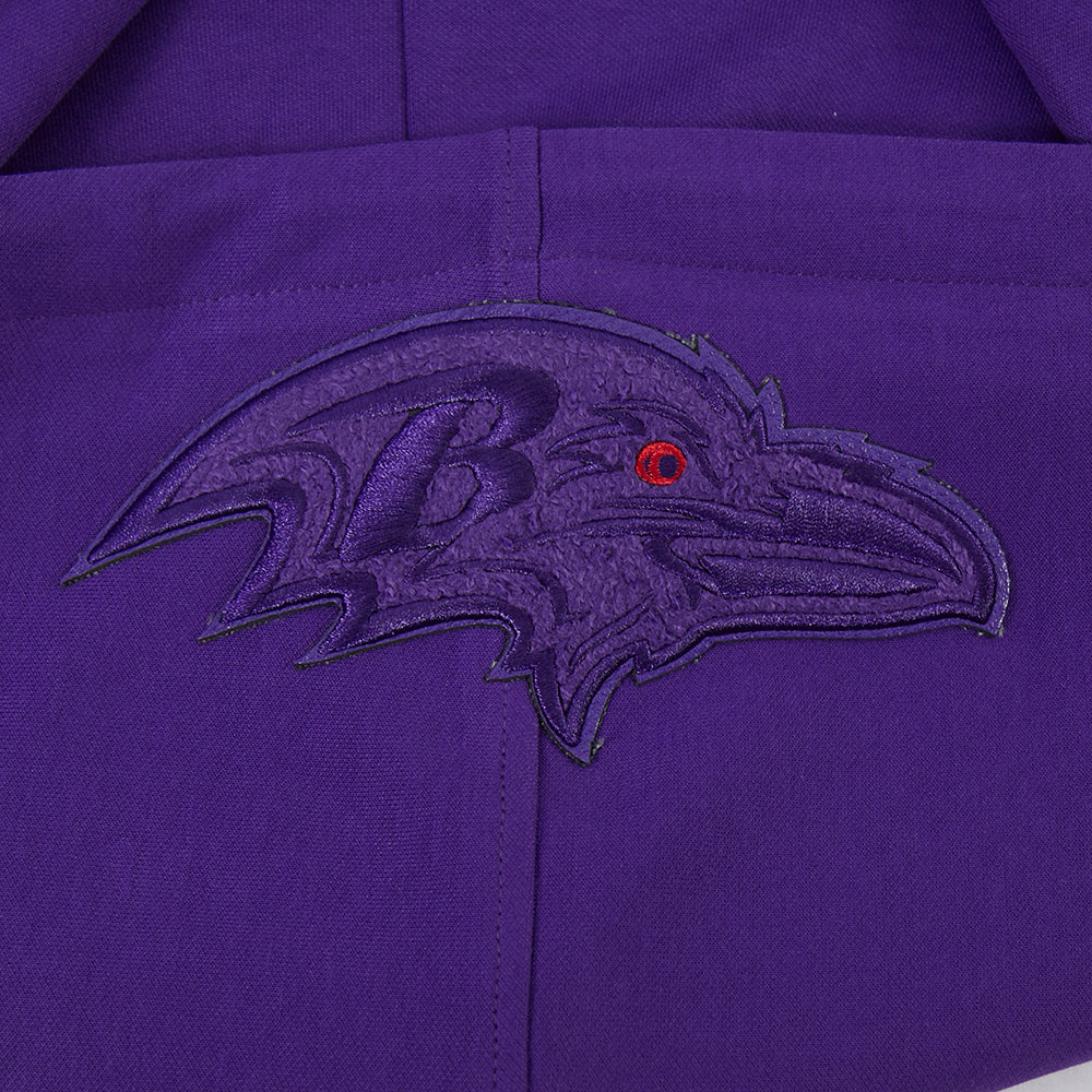 NFL BALTIMORE RAVENS TRIPLE TONAL DK PO HOODIE (PURPLE) - Image 5