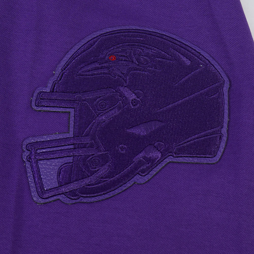 NFL BALTIMORE RAVENS TRIPLE TONAL DK PO HOODIE (PURPLE) - Image 7