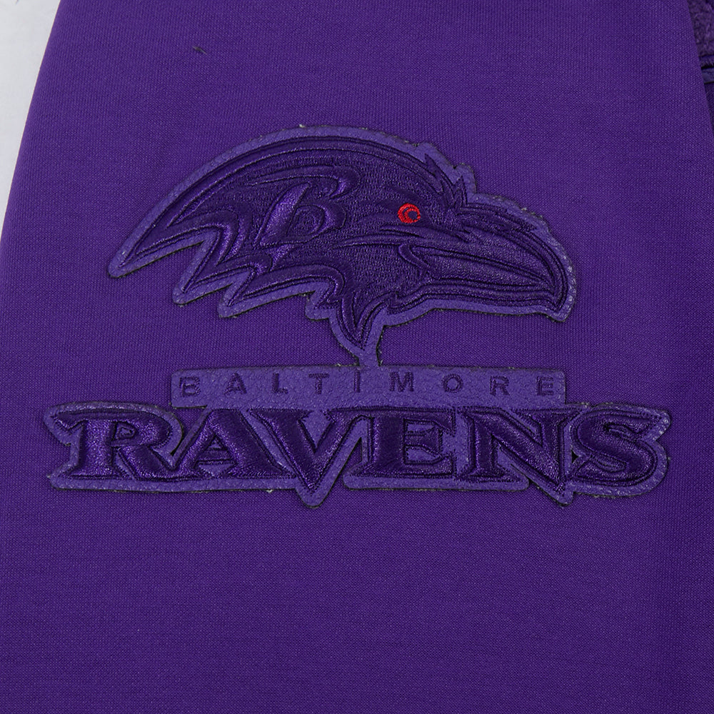 NFL BALTIMORE RAVENS TRIPLE TONAL DK PO HOODIE (PURPLE) - Image 8