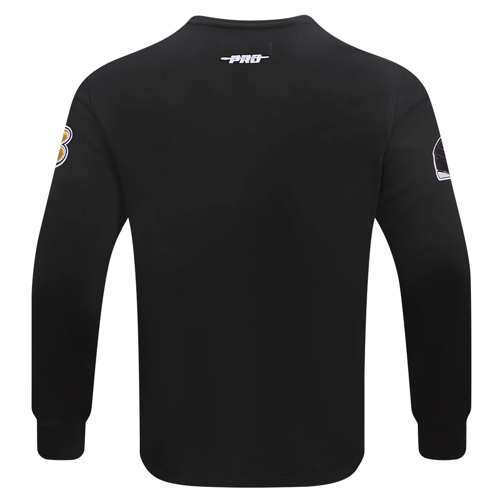 NFL BALTIMORE RAVENS OLD ENGLISH MEN'S CREWNECK (BLACK) - Image 4