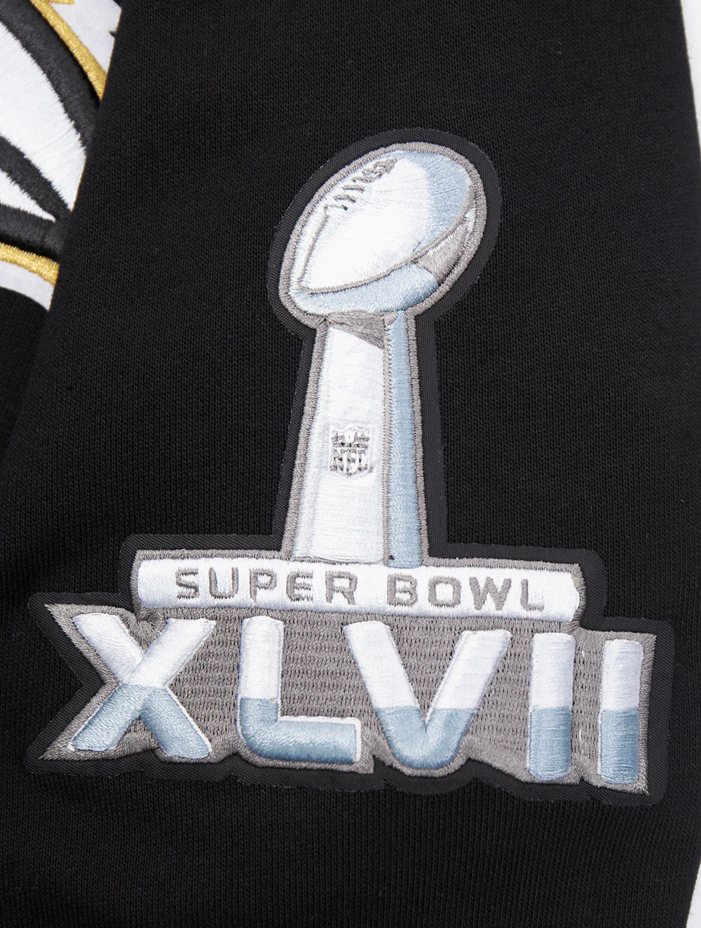 NFL BALTIMORE RAVENS MASHUP MEN'S MASHUP MEN'S RIB PULLOVER HOODIE (BLACK) - Image 5