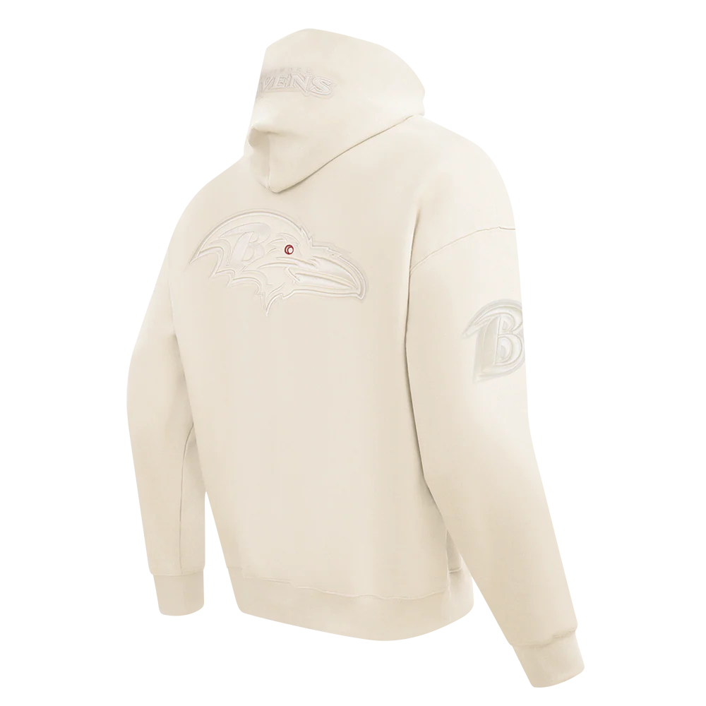 NFL BALTIMORE RAVENS LAMAR JACKSON #8 NEUTRAL MEN'S DROP SHOULDER FL (EGGSHELL) - Image 2