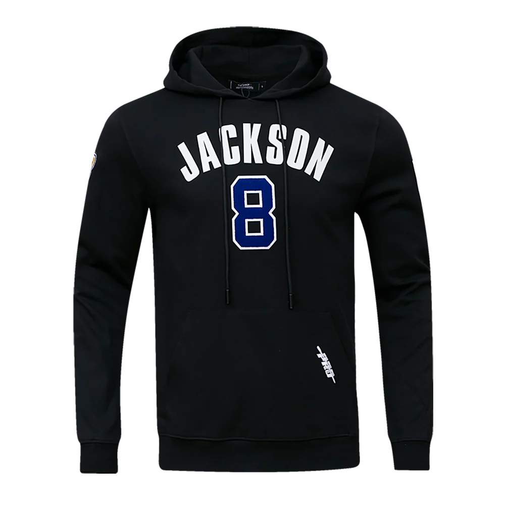 NFL BALTIMORE RAVENS LAMAR JACKSON #8 MEN'S PULLOVER HOODIE (BLACK)