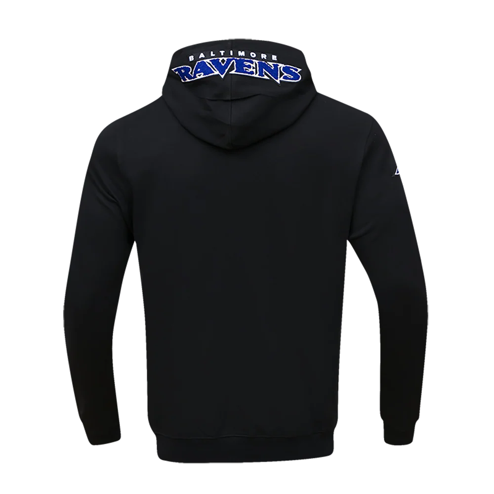 NFL BALTIMORE RAVENS LAMAR JACKSON #8 MEN'S PULLOVER HOODIE (BLACK) - Image 4