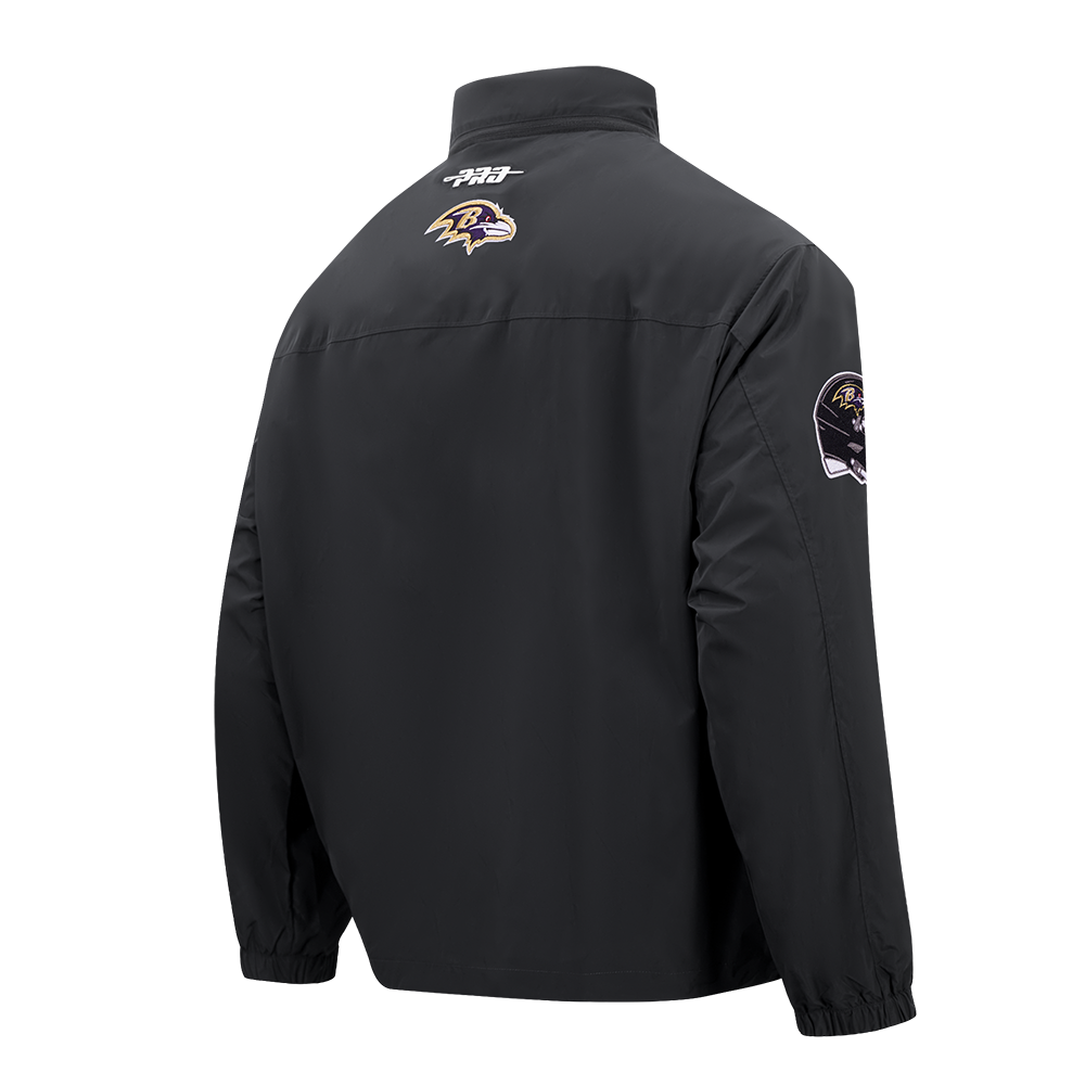 NFL BALTIMORE RAVENS PRE GAME MEN'S JACKET (BLACK) - Image 4
