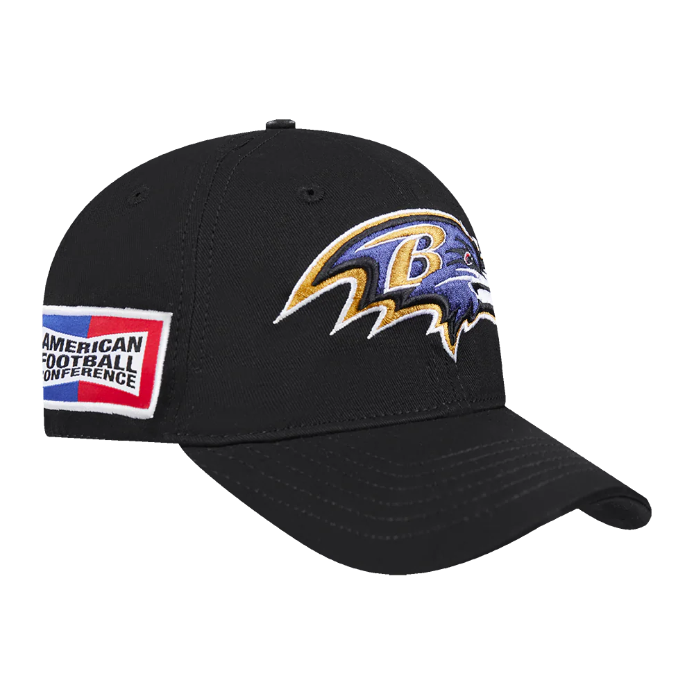 NFL BALTIMORE RAVENS FAST LANE LOGO DAD HAT (BLACK) - Image 2