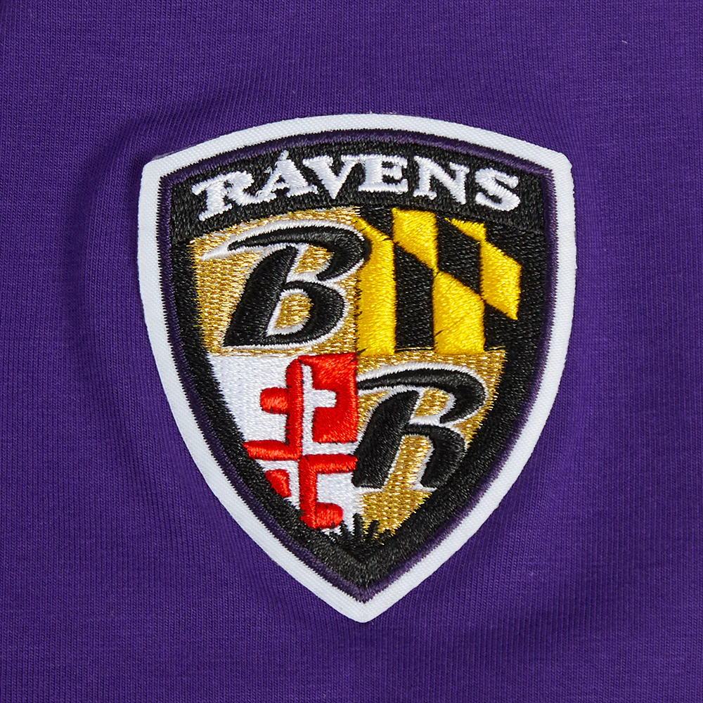 NFL BALTIMORE RAVENS CLASSIC WOMEN'S SINGLE JERSEY BOXY TEE (PURPLE) - Image 6