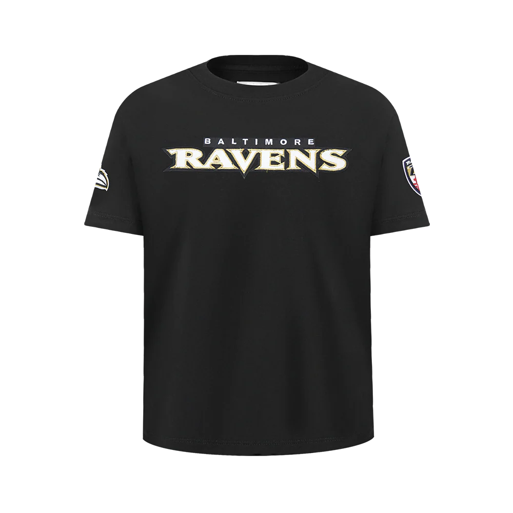 NFL BALTIMORE RAVENS CLASSIC BIG BOY'S SJ TEE (BLACK)
